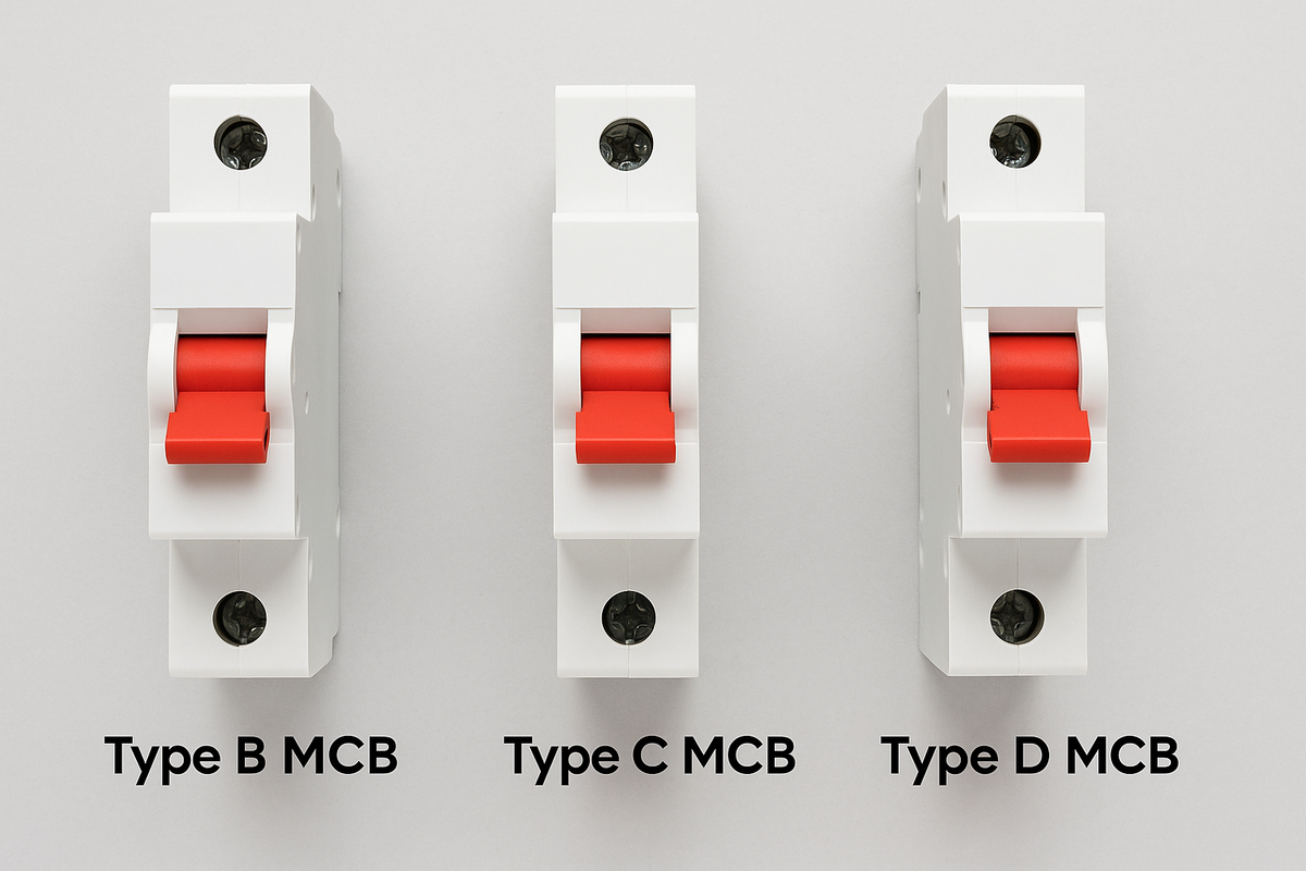 Type B, C & D MCBs: Differences And Best Uses