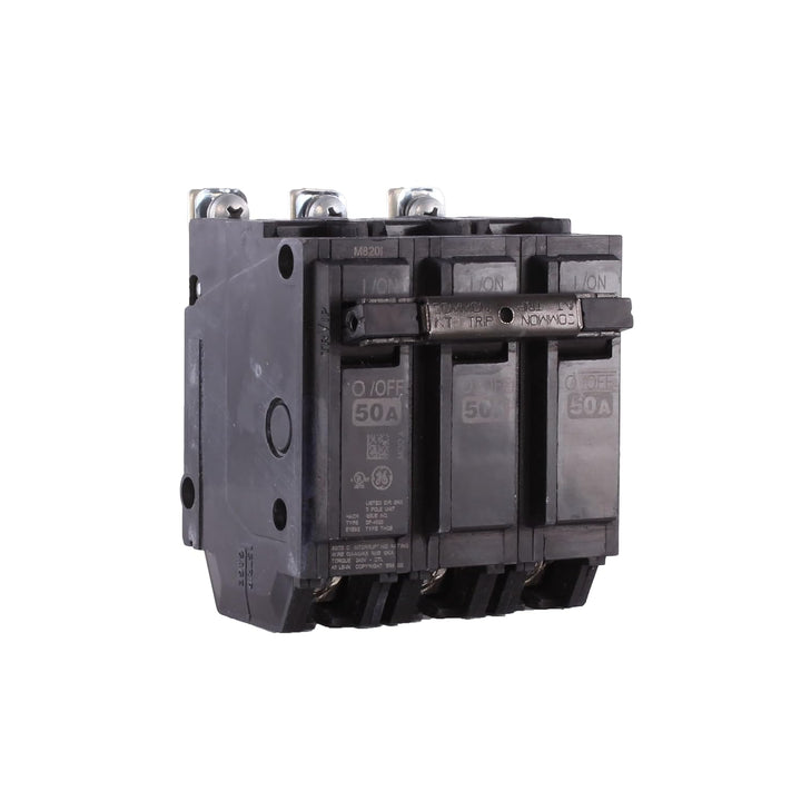 GE ABB - Circuit Breaker, 50 Amps, 3 Poles, 240 V, Bolt On - THQB32050