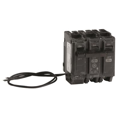 GE ABB - Breaker ,Shunt Trip ,20 amp ,240 volt ,2 Pole - THQL2120ST1