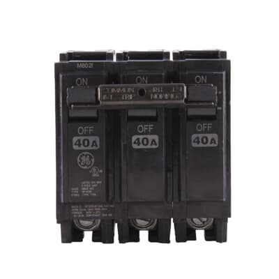 GE ABB - Circuit Breaker 3 Pole 40A 240V - THQL32040