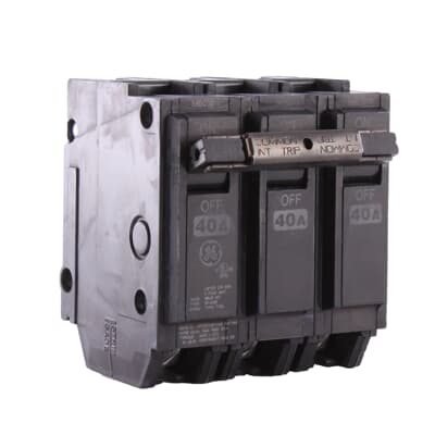 GE ABB - Circuit Breaker 3 Pole 40A 240V - THQL32040
