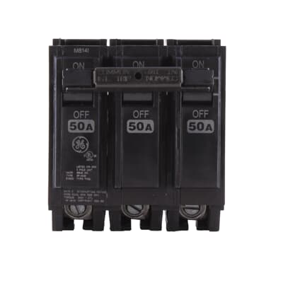 GE ABB - Circuit Breaker 3 Pole 50A 240V - THQL32050