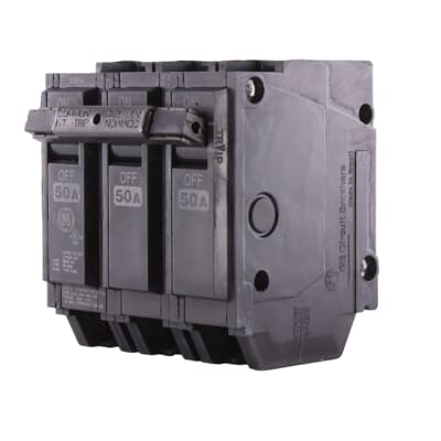 GE ABB - Circuit Breaker 3 Pole 50A 240V - THQL32050
