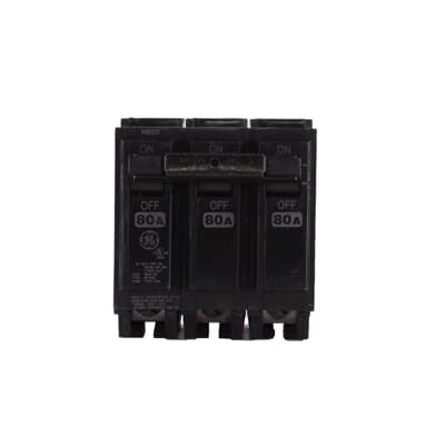 GE ABB THQL CIRCUIT BREAKER 3P 80A 240 10KA - THQL32080