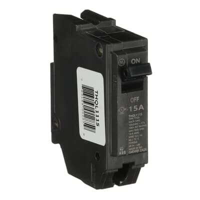 GE ABB - Circuit Breaker ,1 Pole ,15 amps - THQL1115