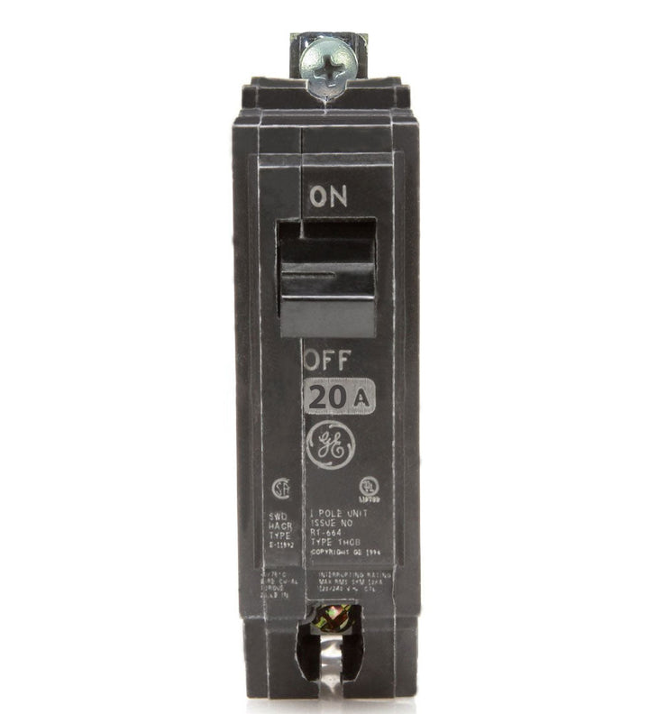 GE ABB - THQB - Circuit Breaker, 1 Pole, 20 Amps, 120/240 V - THQB1120
