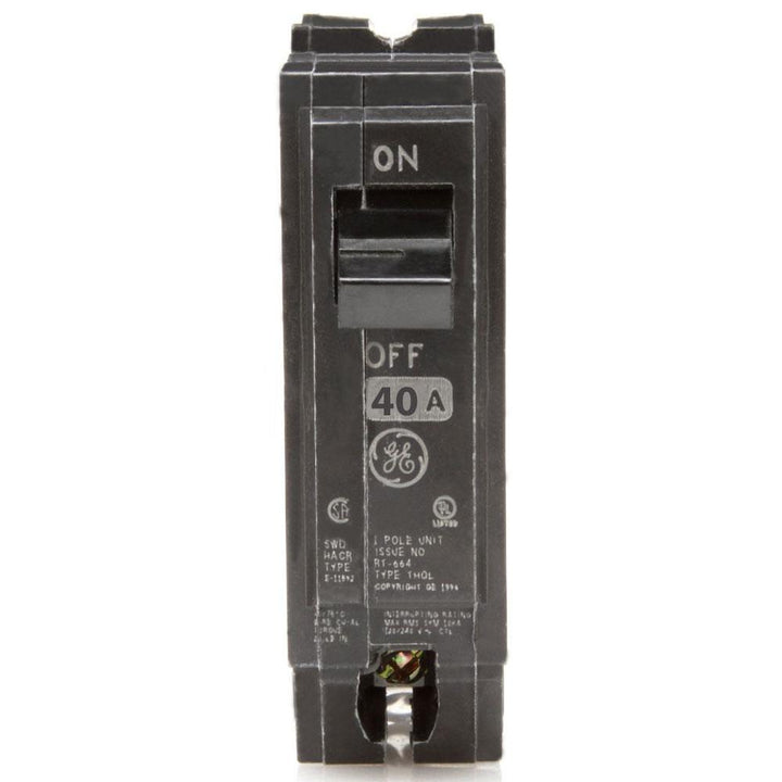 GE ABB - THQL - Circuit Breaker - 120 Volt - 40 Amp - 1 Pole - Indoor - THQL1140