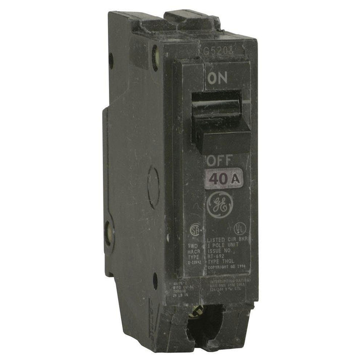GE ABB - THQL - Circuit Breaker - 120 Volt - 40 Amp - 1 Pole - Indoor - THQL1140