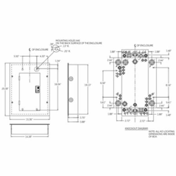GE ABB - 125A NEMA 1 Convertible Main Lug Load Center | 16-Space - TLM1612CCU