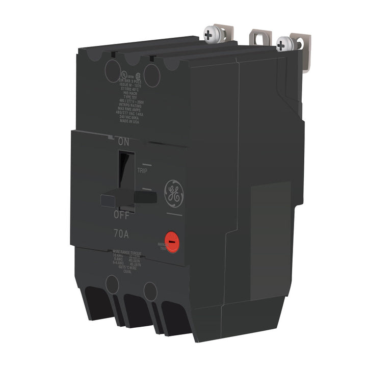 GE ABB - TEY- Breaker - 70 amp - 480 volt - TEY370