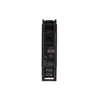 GE ABB - Circuit Breaker, 15 Amps, 2 Pole, 240 V, Feed Thru - THQC2115WL