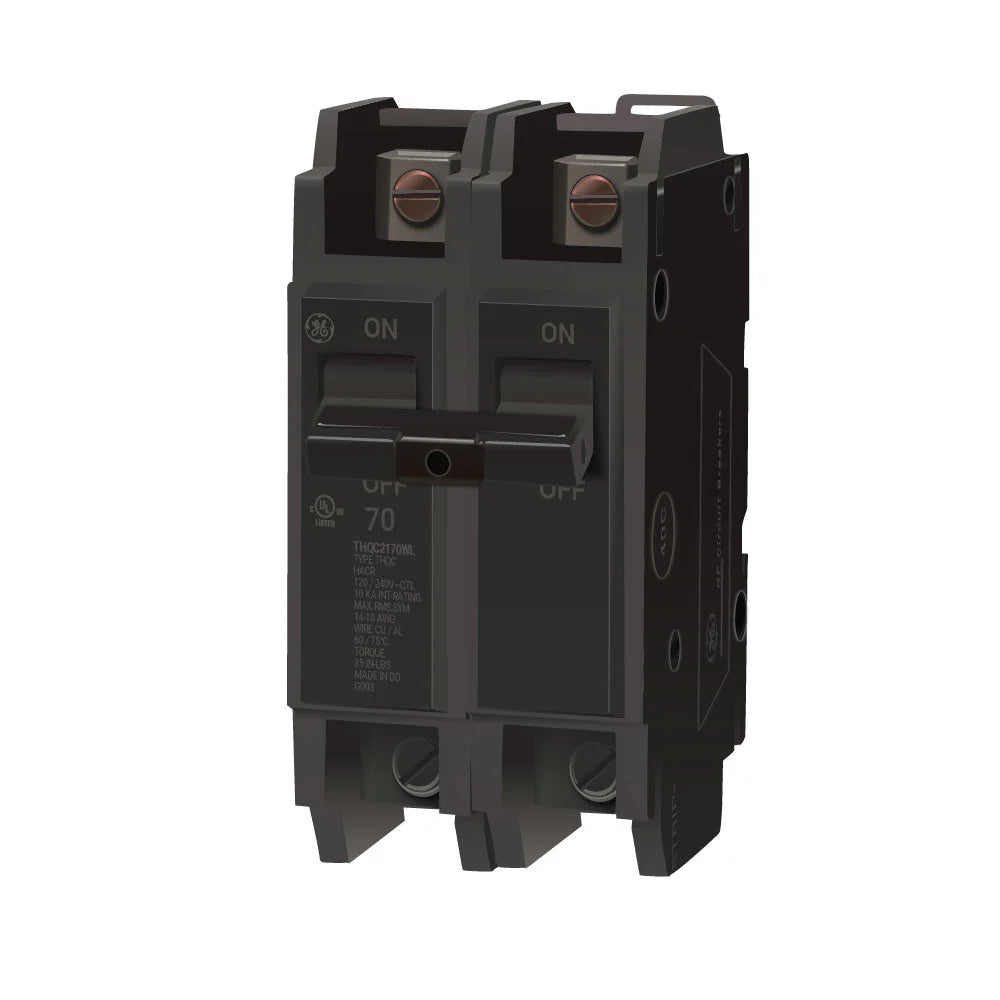 GE ABB - THQC - Circuit Breaker, 70 Amps, 2 Poles, 240 V - THQC2170WL