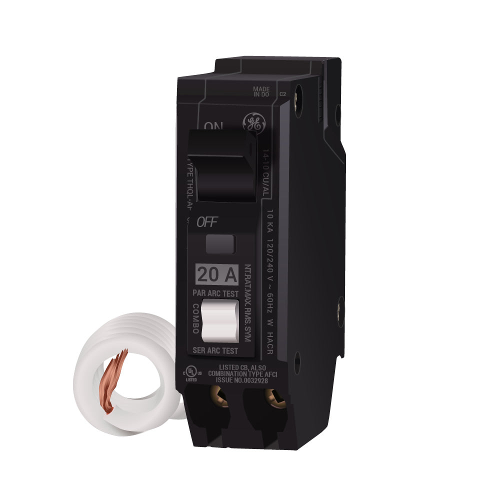 GE ABB - THQL - Circuit Breaker - 20Amp - 1-Pole - THQL1120AF2