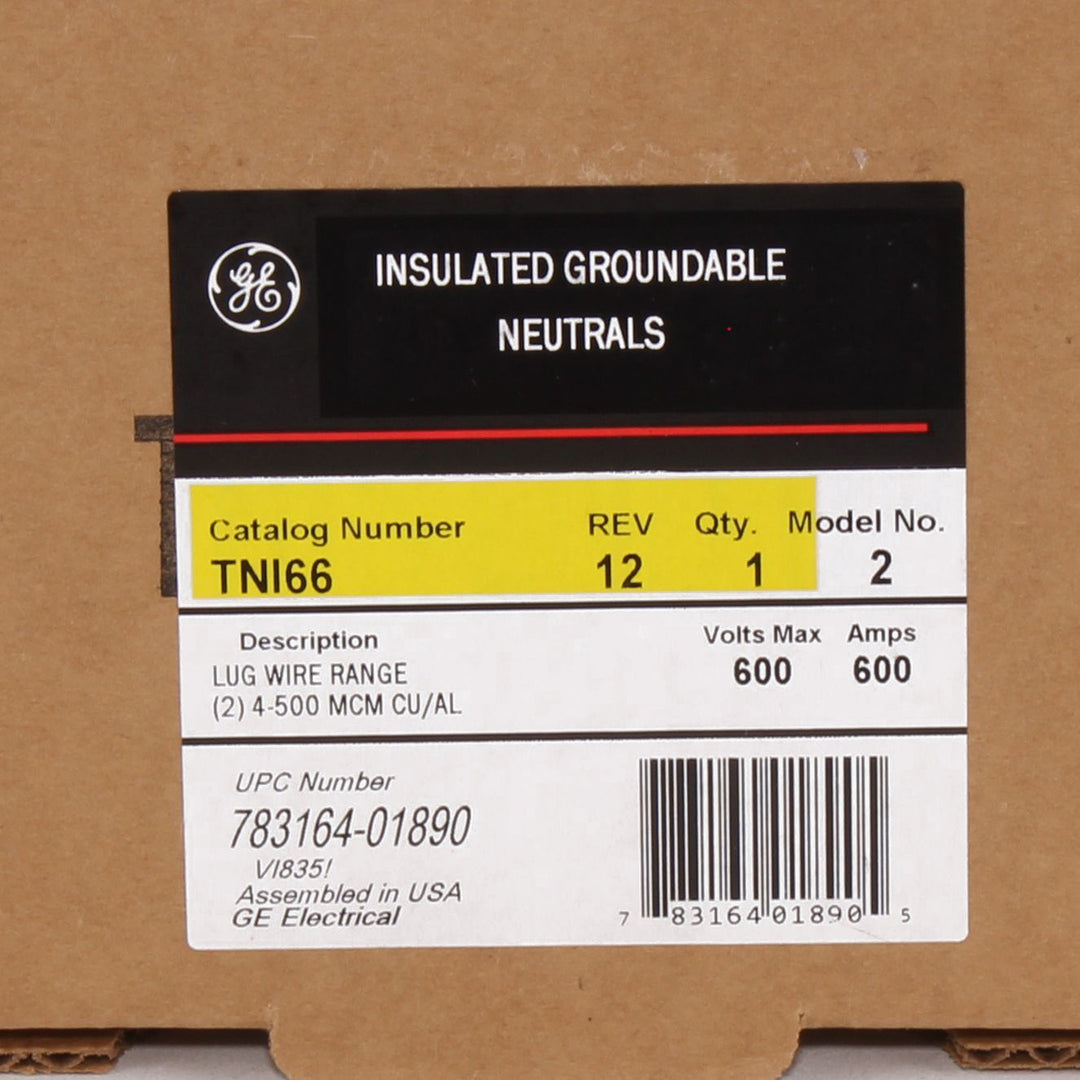 GE ABB -  TNI66 Neutral Kit, 600 Amp - TNI66
