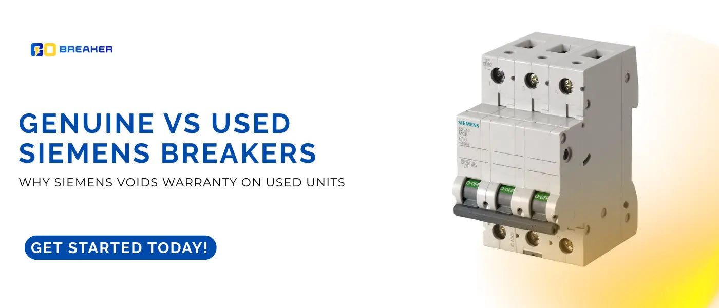 Genuine vs Used Siemens Breakers: Why the Warranty Gets Voided