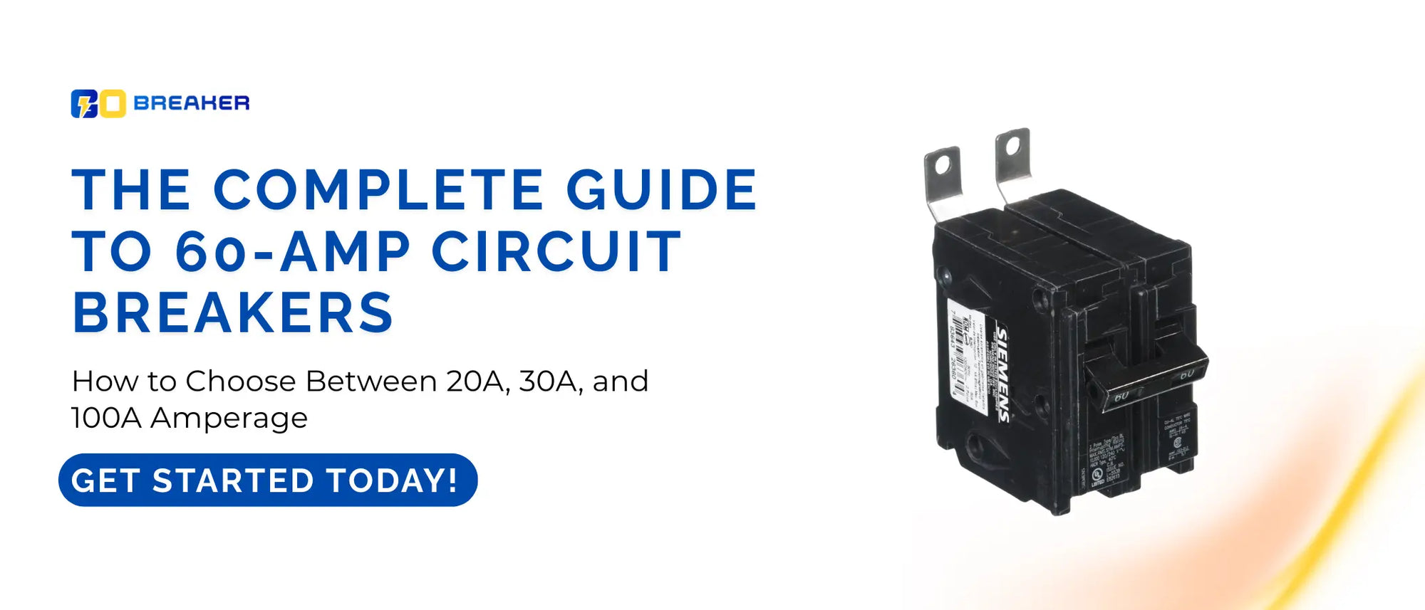 Complete Guide to 60 AMP Circuit Breakers & Amp Choices | Go Breaker