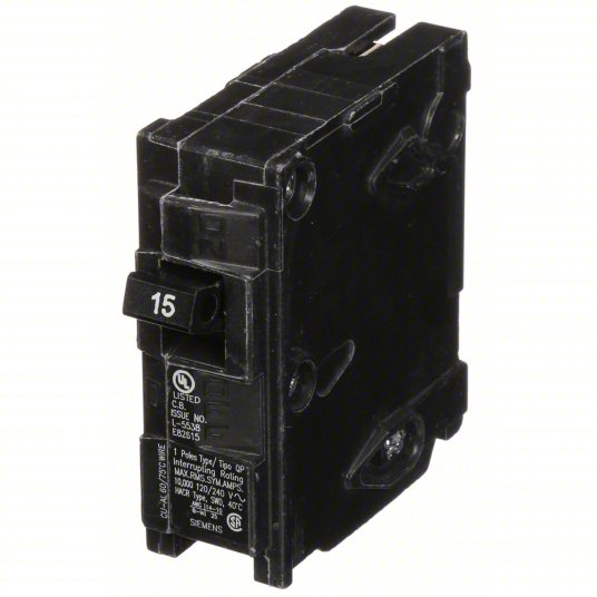 Siemens Q115 Circuit Breaker | 15Amps, 1 Pole, 120V AC