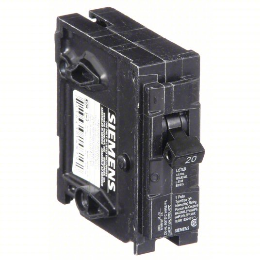 Siemens Q120 Circuit Breaker | 20 Amps, 1 Pole, 120V