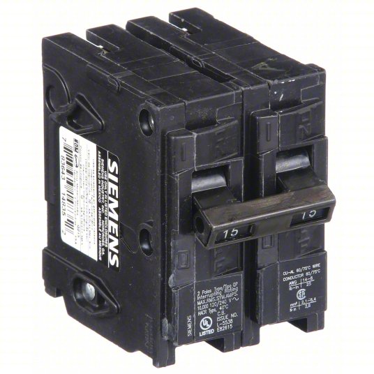 Siemens Q215 Circuit Breaker | 15 Amp, 240v, 2 Pole