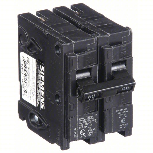 Siemens Q260 Circuit Breaker | 60 Amps, 2 Poles, 240 V