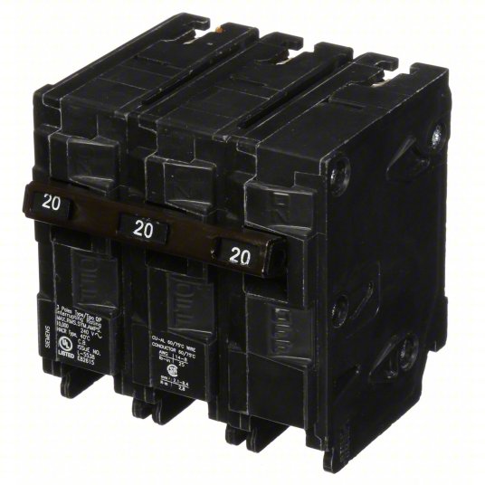 Siemens Q320 Circuit Breaker | 20 Amps, 3 Pole, 240 V