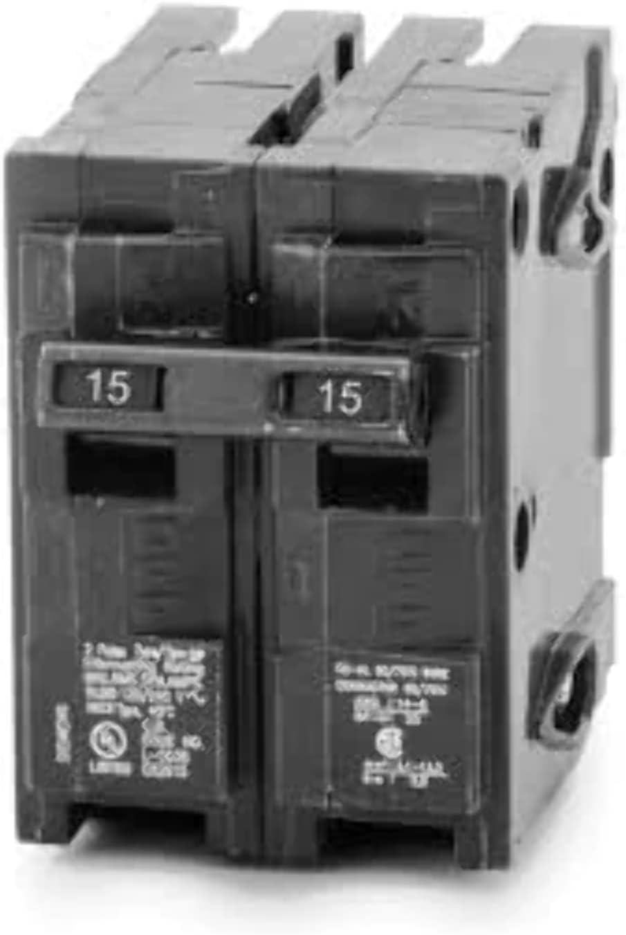 Siemens - 15 Amp 240v 2 Pole Circuit Breaker - Black - Q215