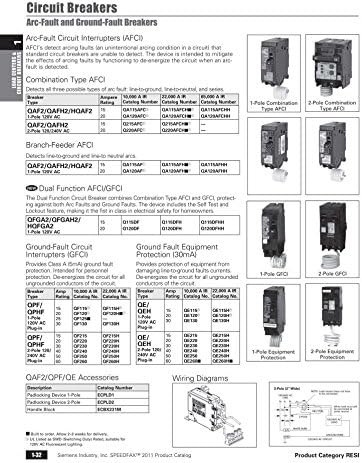 Siemens - Circuit Breaker, 15 Amps, 1 Pole, 120 V , AFCI - QA115AFC