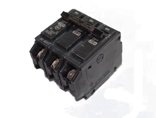 GE ABB - THQB - Circuit Breaker, 20 Amps, 3 Pole, 240 V - THQB32020