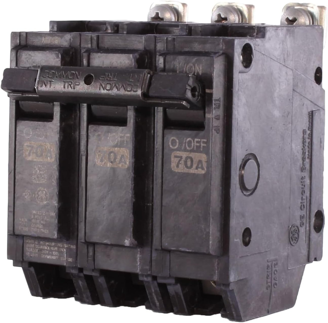 GE ABB - GE 70A, 3P, 240V, Molded Case Thermal Magnetic Circuit Breaker. NEW - THQB32070