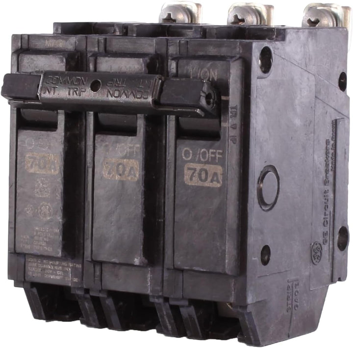 GE ABB - GE 70A, 3P, 240V, Molded Case Thermal Magnetic Circuit Breaker. NEW - THQB32070