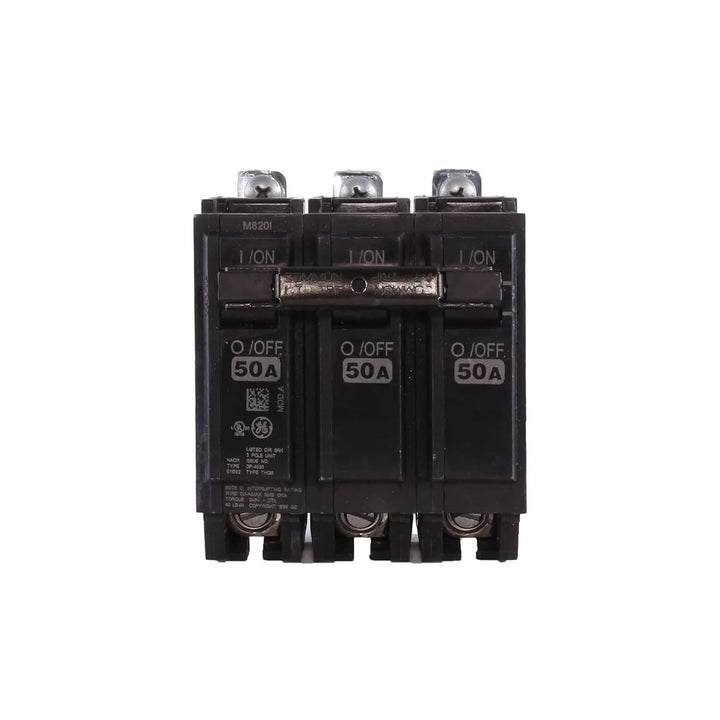 GE ABB - Circuit Breaker, 50 Amps, 3 Poles, 240 V, Bolt On - THQB32050