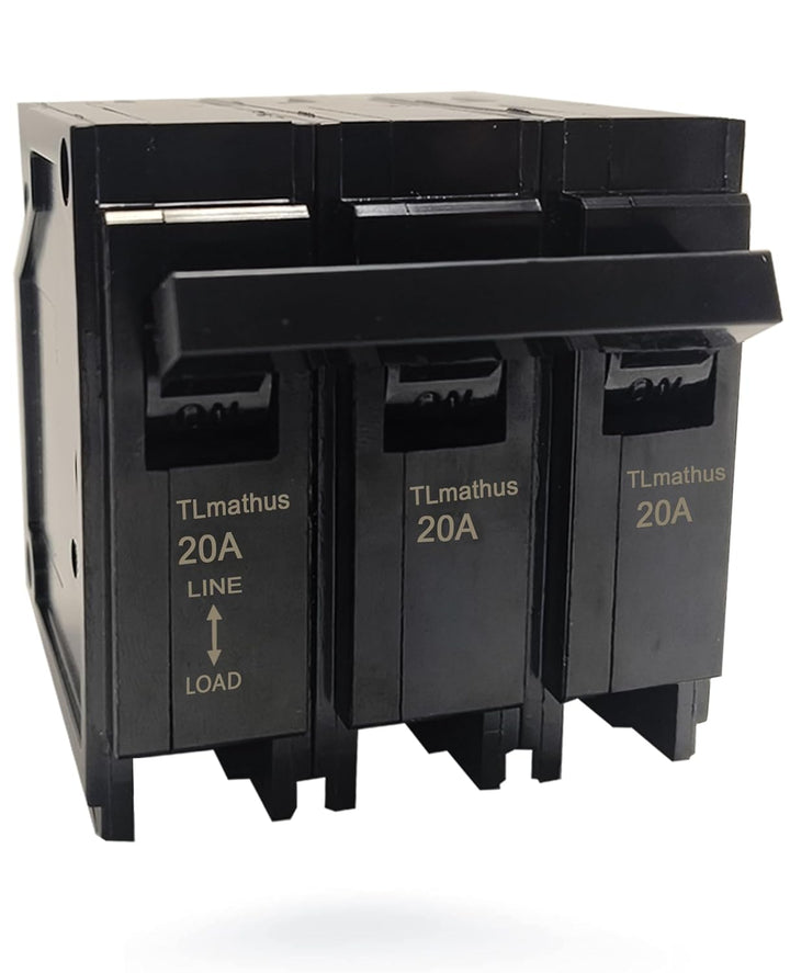 GE ABB - Circuit Breaker, 20 Amps, 3 Pole, 240 V - Q320