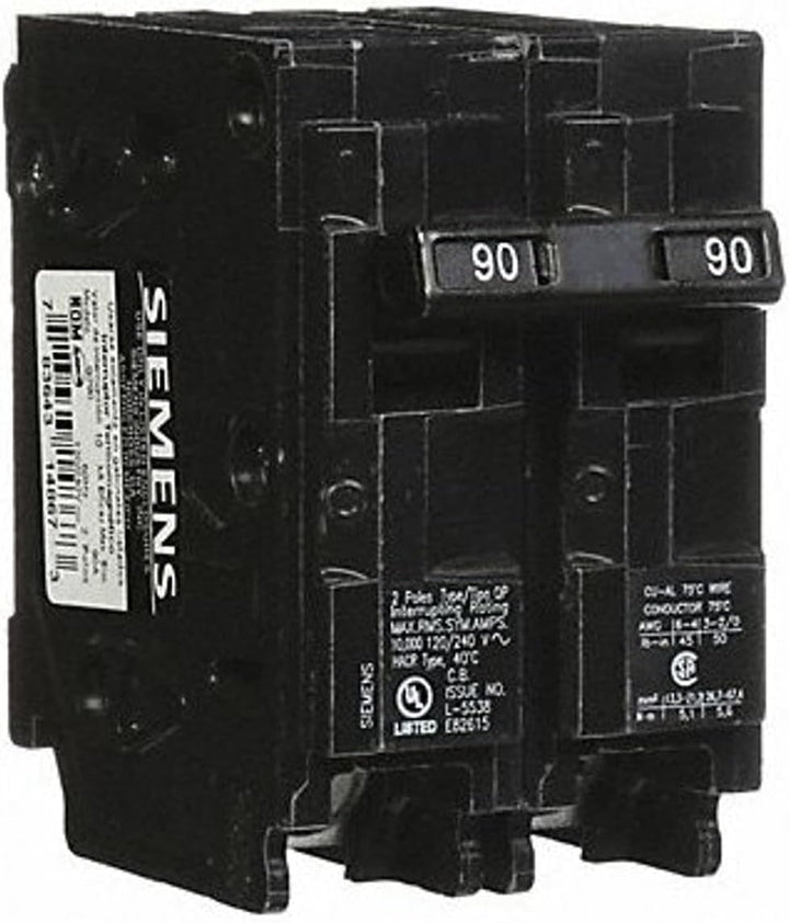 Siemens - Circuit Breaker, 90 Amps, 2 Poles, 240 V - Q290