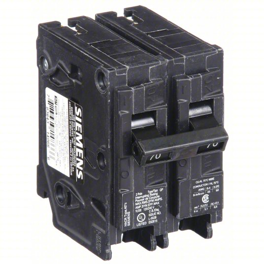 Siemens Q270 Circuit Breaker | 70 Amp, 2-Pole, 120/240V