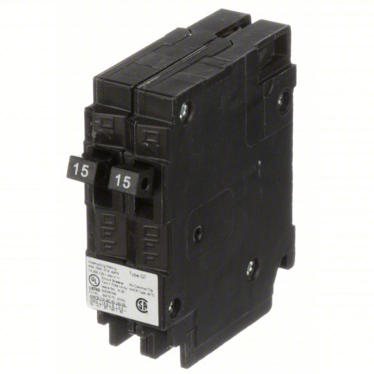 Siemens Q1515NC Circuit Breaker | 15/15 Amps, 1 Pole, 120V