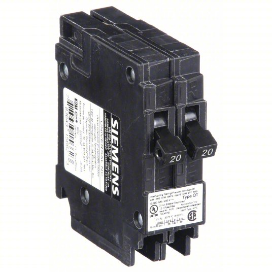 Siemens Q1515NC Circuit Breaker | 15/15 Amps, 1 Pole, 120V