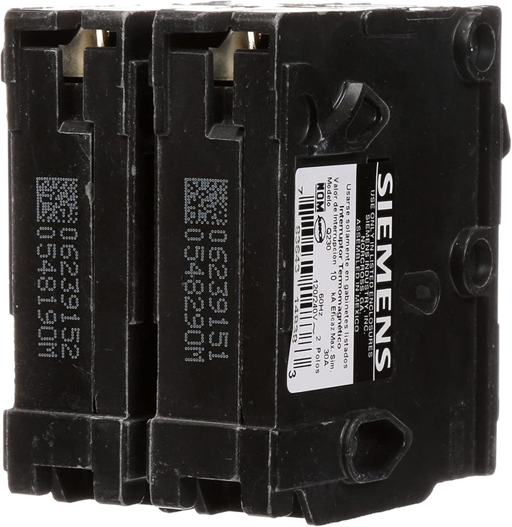 Siemens - Circuit Breaker, 30 Amps, 2 Poles, 120/240 V - Q230