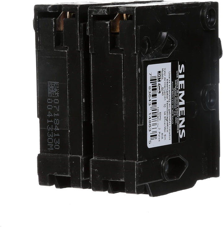 Siemens - Circuit Breaker, 40 Amps, 2 Pole, 240 V - Q240