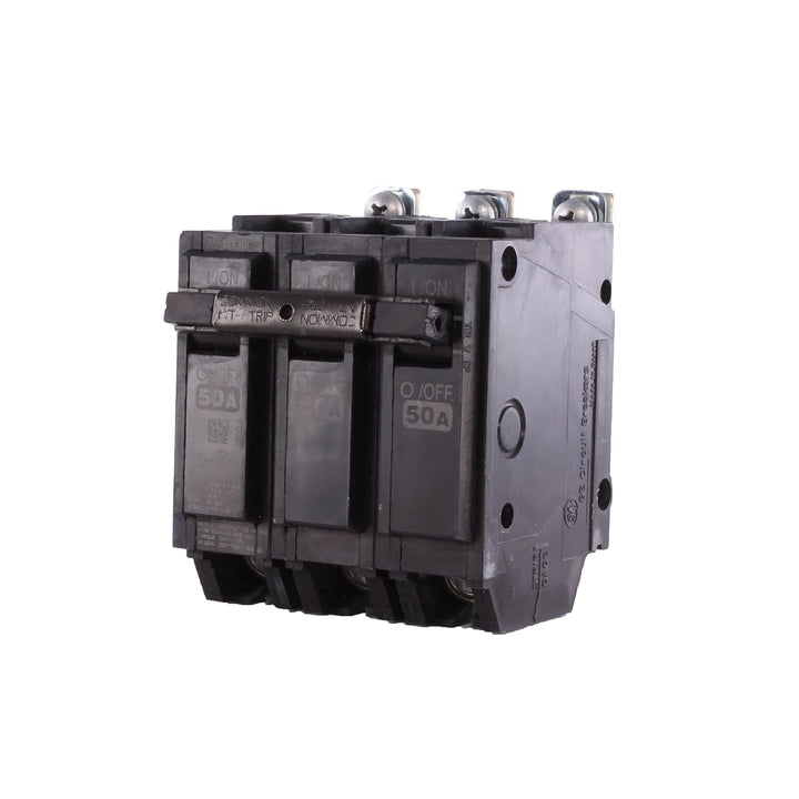 GE ABB - Circuit Breaker, 50 Amps, 3 Poles, 240 V, Bolt On - THQB32050