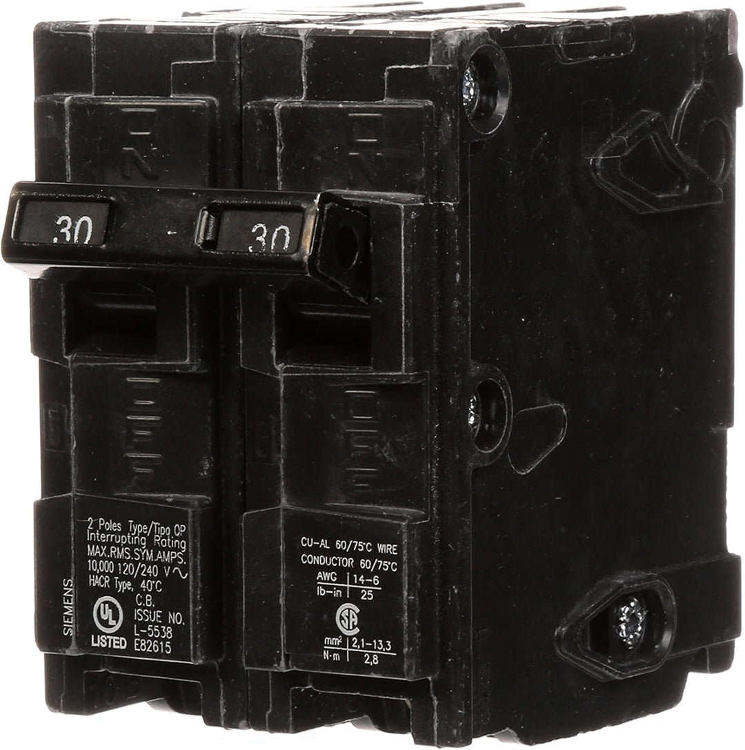 Siemens - Circuit Breaker, 30 Amps, 2 Poles, 120/240 V - Q230