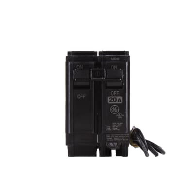 GE ABB - Circuit Breaker with Shunt Trip 1 Pole 20A 120/240V - THQL1120ST1