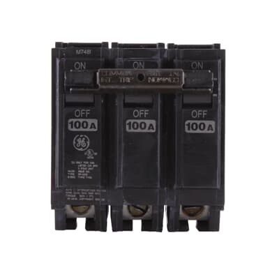 GE ABB - Circuit Breaker 3 Pole 100A 240V - THQL32100
