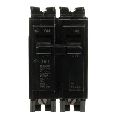 GE ABB - Circuit Breaker - 2 Pole, 240V AC - THQL21100