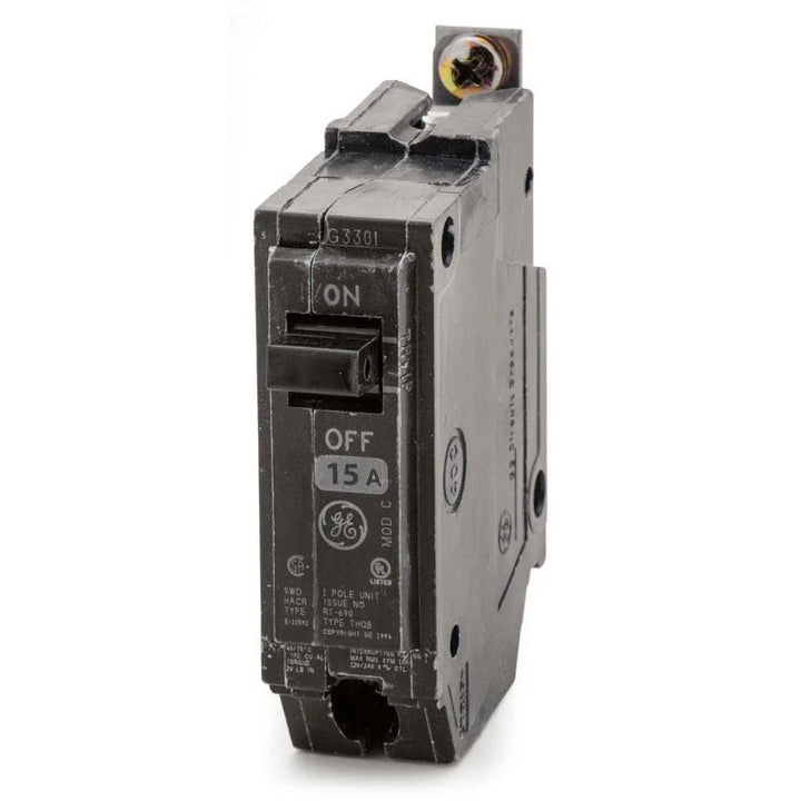 GE ABB THQB1115 Circuit Breaker | 15 Amp, 2 Pole, 120/240V AC