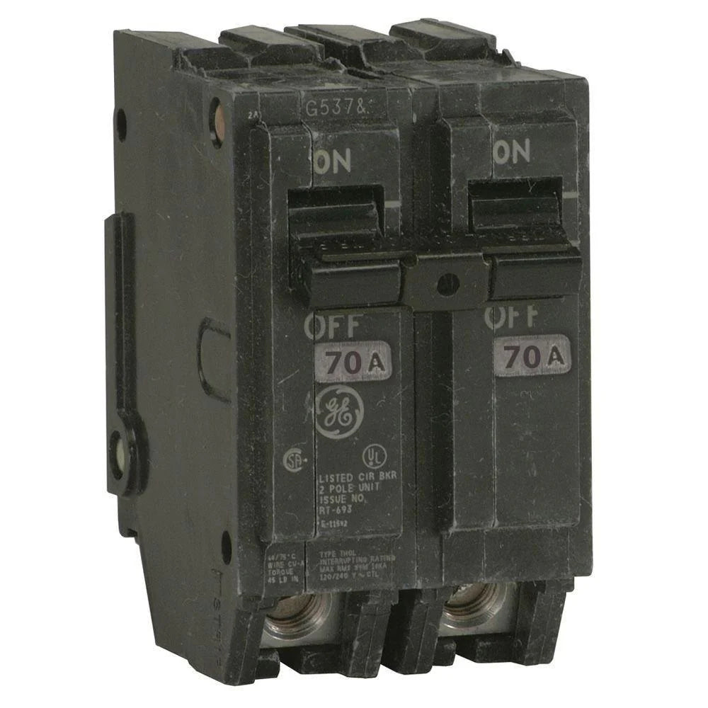 GE ABB THQL2170 Circuit Breaker | 70 Amps, 2 Pole, 120/240 V