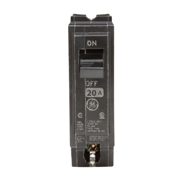 GE ABB THQL1120 20 AMP CIRCUIT BREAKER 1-pole 120/240V for residential electrical panels