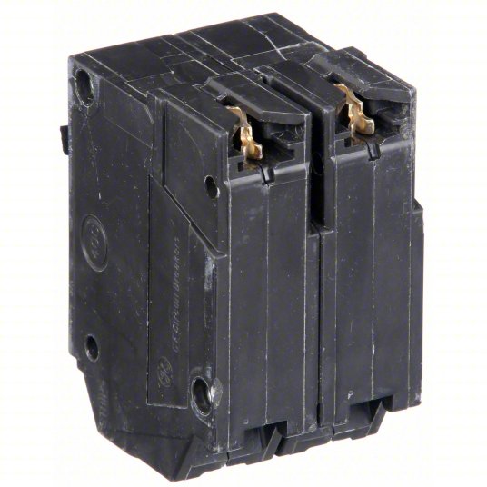 BlackGE ABB THQL2130 30 amp breaker 2-pole 120/240V for residential and commercial panels
 on a white background