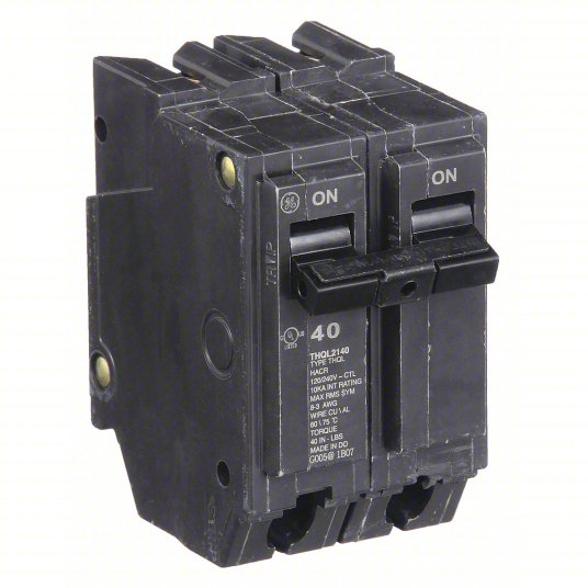 GE ABB THQL2140 40 AMP CIRCUIT BREAKER, 2-Pole 120/240V Q-Line breaker