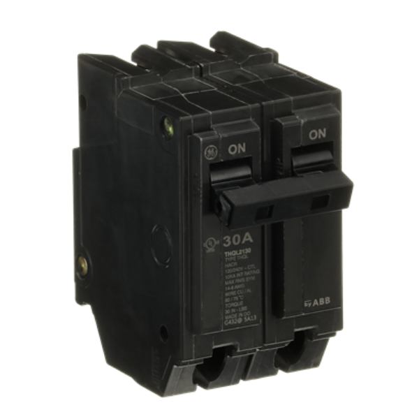 GE ABB THQL2130 - 2-Pole 120/240V AC Circuit Breaker