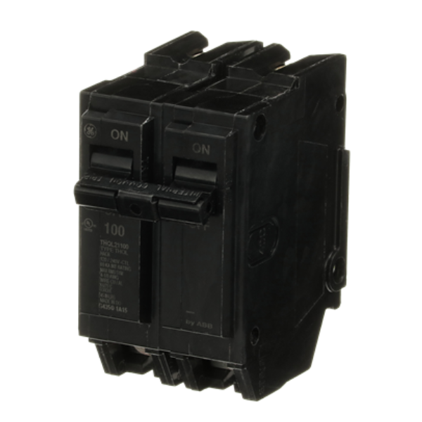 GE ABB - Circuit Breaker - 2 Pole, 240V AC - THQL21100